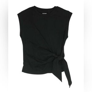 Old Navy Black Muscle Tee with Side Tie